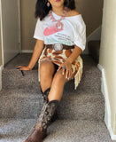 Cow Print skirt